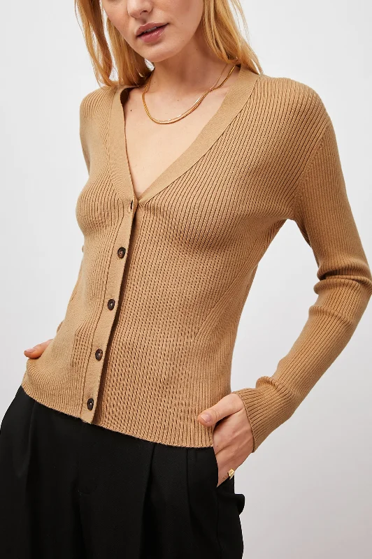 BEAU CARDIGAN - CAMEL