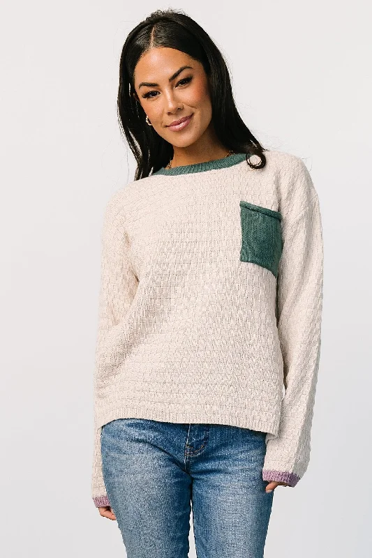 Brixton Weave Sweater | Oatmeal