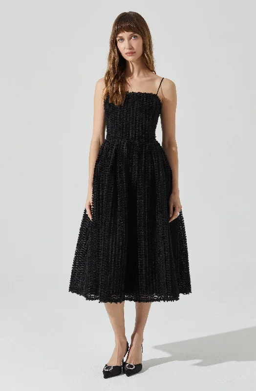 Avani Textured Midi Dress