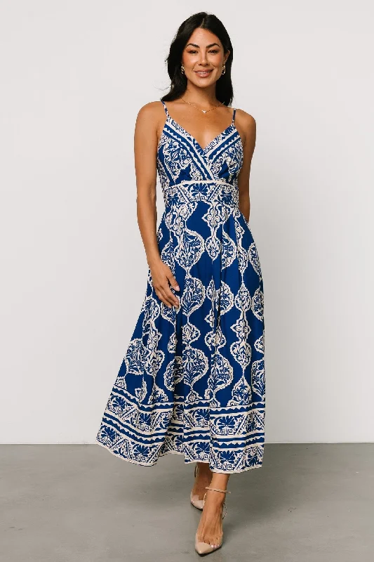 Delia Midi Dress | Blue Print