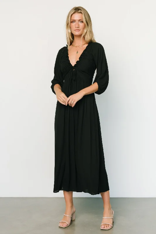 Vicki Midi Dress | Black