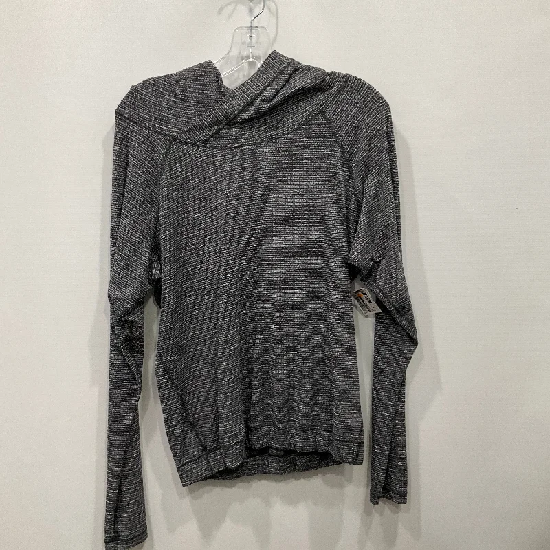 Athletic Sweatshirt Hoodie By Lululemon In Grey, Size: 4