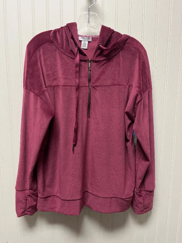 Athletic Sweatshirt Hoodie By Nine West In Purple, Size: M