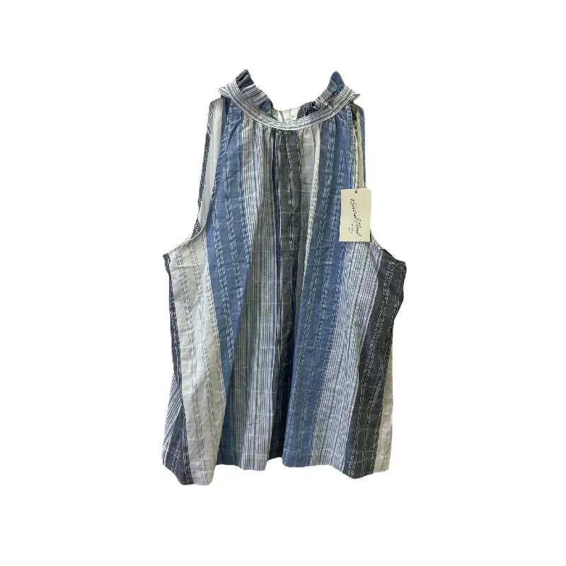 Blue Denim Top Sleeveless Basic By Universal Thread, Size: M