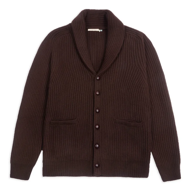 Shawl Cardigan - Brown