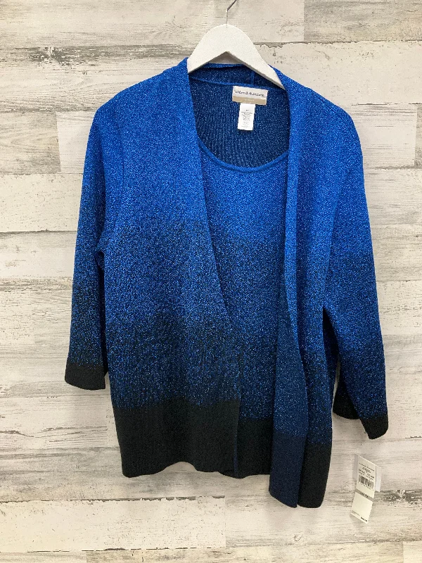 Cardigan By Alfred Dunner In Blue, Size: 1x