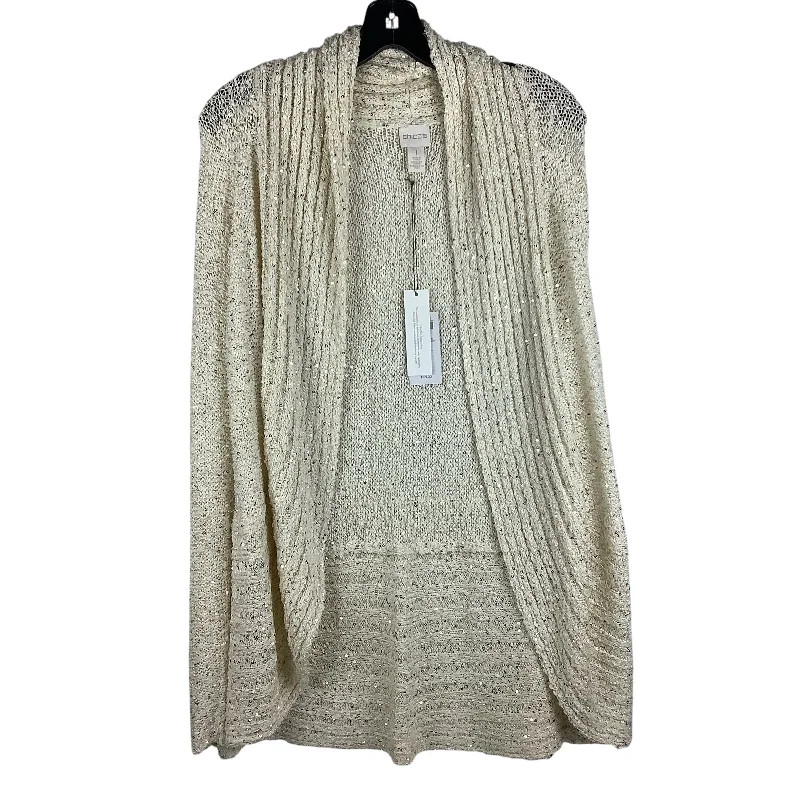 Cardigan By Chicos In Cream, Size: S