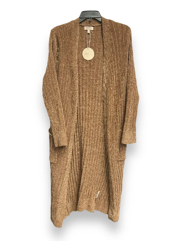 Cardigan By Clothes Mentor In Brown, Size: M