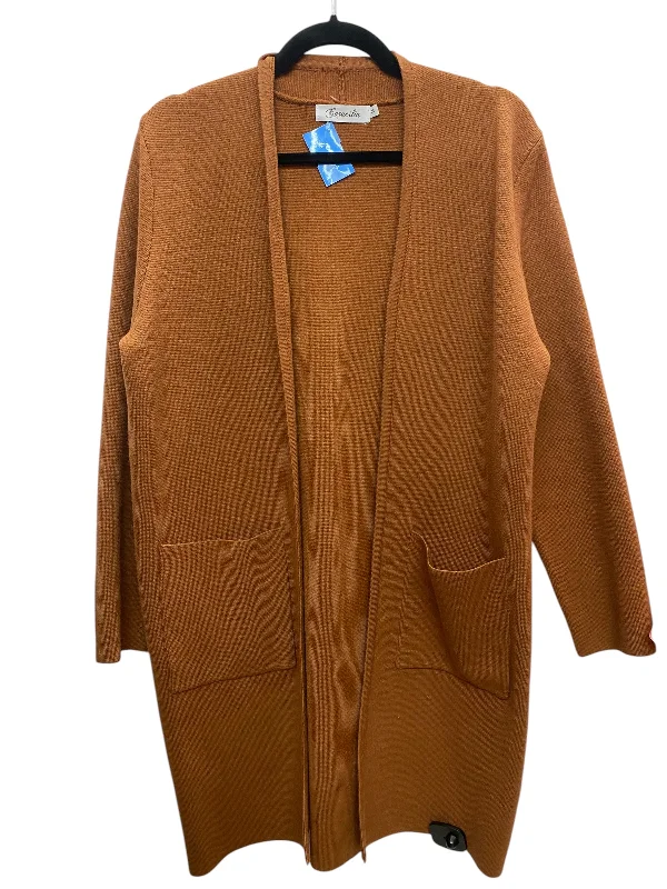 Cardigan By Clothes Mentor In Brown, Size: M