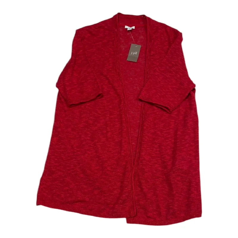 Cardigan By J. Jill In Red, Size: M