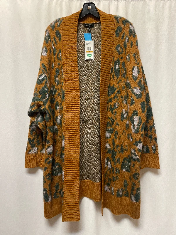 Cardigan By Jessica Simpson In Brown, Size: 3x