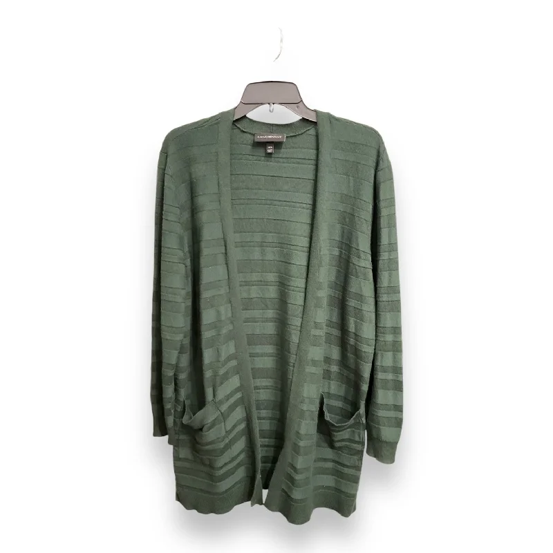 Cardigan By Lane Bryant In Green, Size: Xl