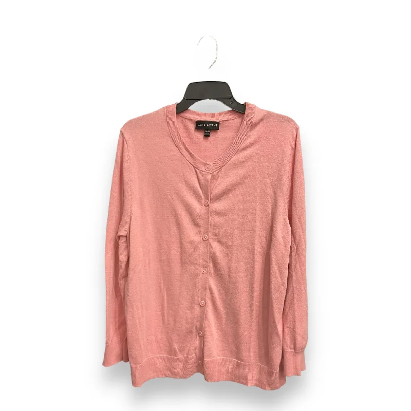 Cardigan By Lane Bryant In Pink, Size: 1x