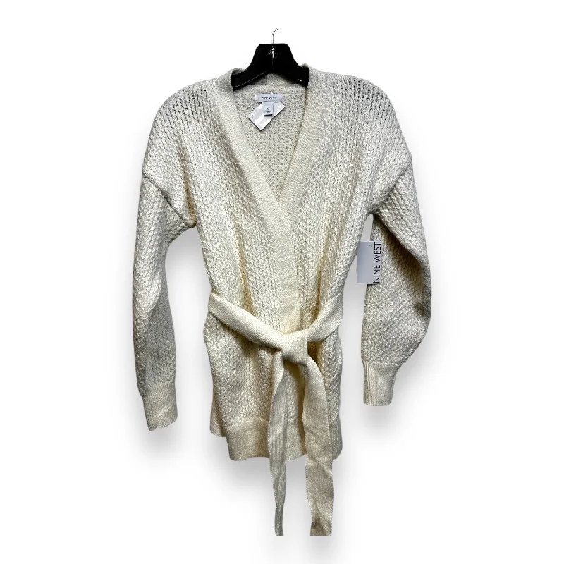 Cardigan By Nine West In Ivory, Size: Xs