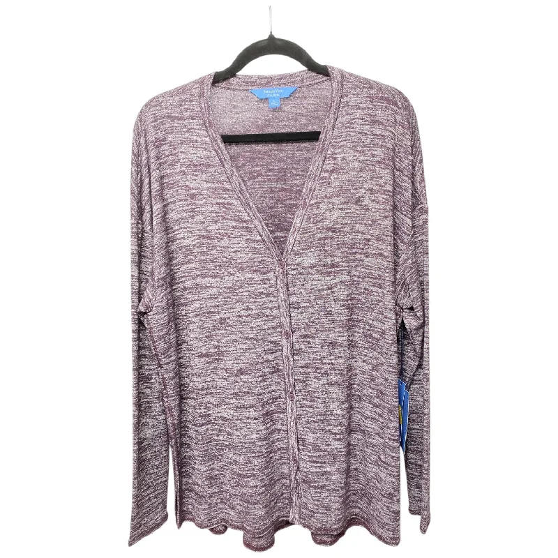 Cardigan By Simply Vera In Purple, Size: L