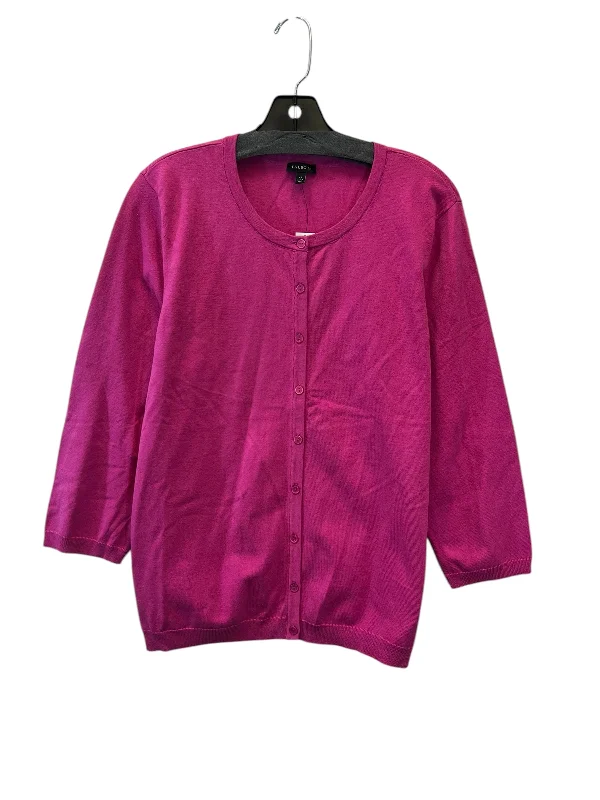 Cardigan By Talbots In Pink, Size: Xl