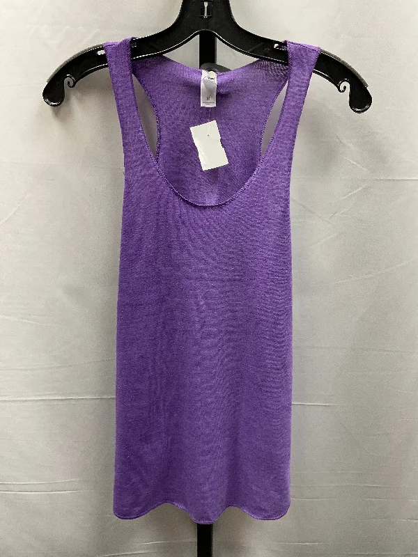 Purple Top Sleeveless Basic Alternative, Size M