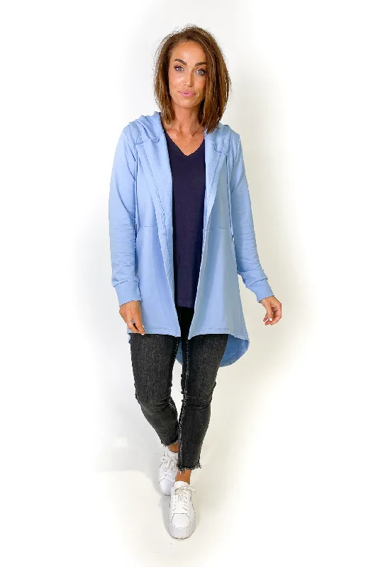 Silent Theory Ashleigh Hooded Cardigan Blue