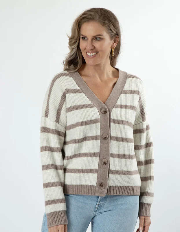 Stella + Gemma Greyson Cardigan Oat Stripe