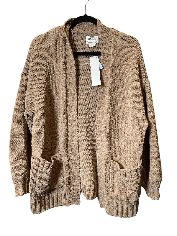 Sweater Cardigan By American Eagle In Beige, Size: S