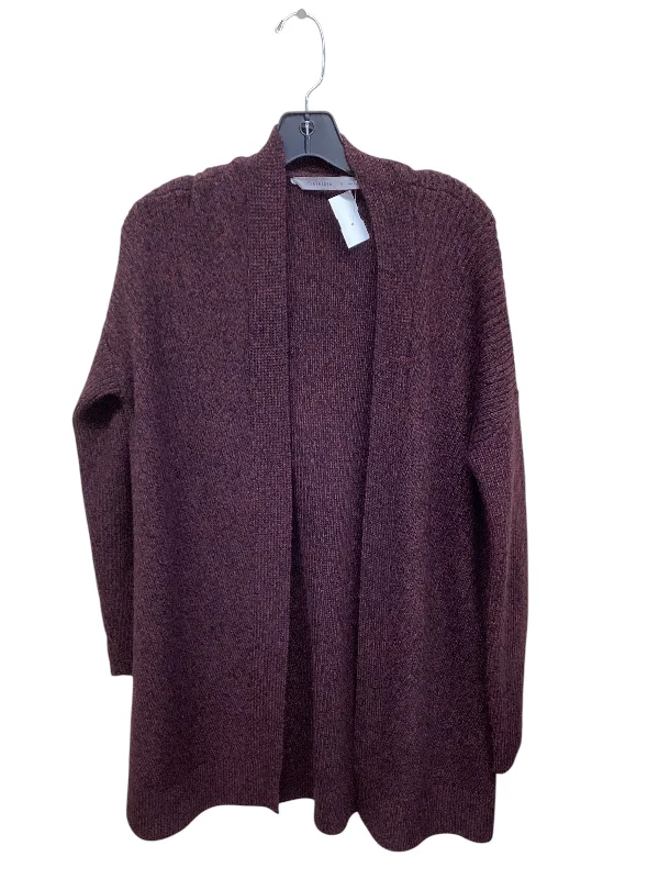 Sweater Cardigan By Athleta In Purple, Size: S