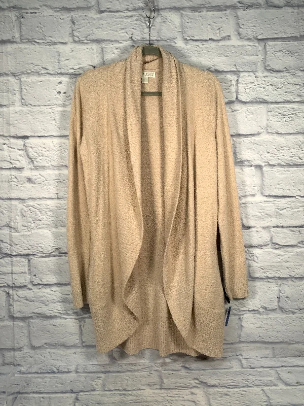 Sweater Cardigan By Barefoot Dreams In Tan, Size: M