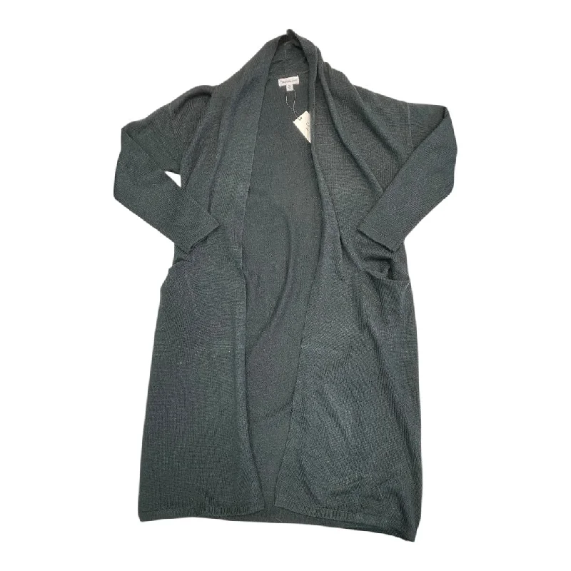 Sweater Cardigan By Calvin Klein In Black, Size: S