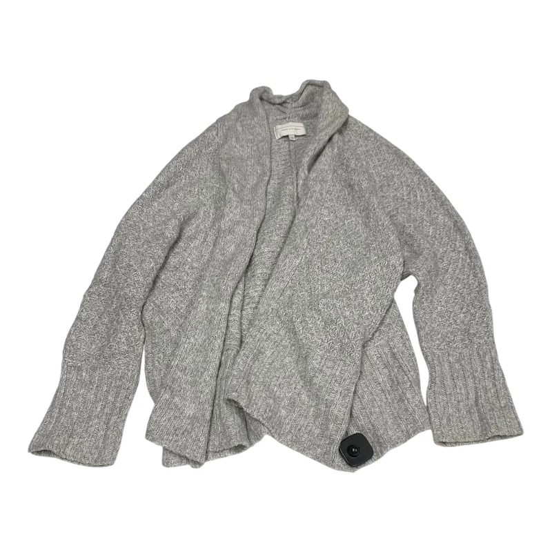 Sweater Cardigan By Clothes Mentor In Grey, Size: L