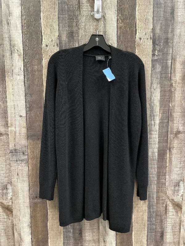 Sweater Cardigan By Cyrus Knits In Black, Size: M