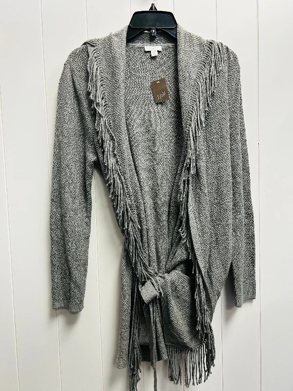 Sweater Cardigan By J. Jill In Grey, Size: S