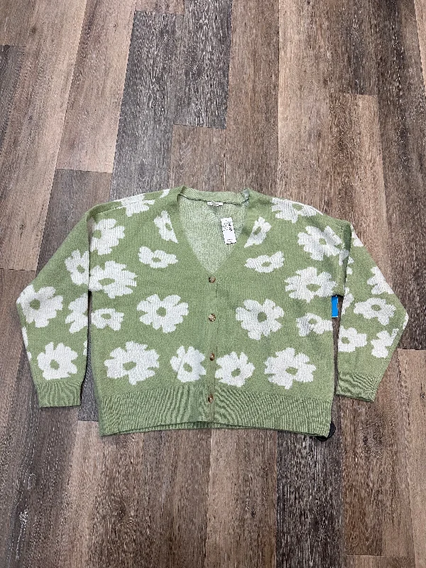 Sweater Cardigan By Maurices In Green, Size: Xl