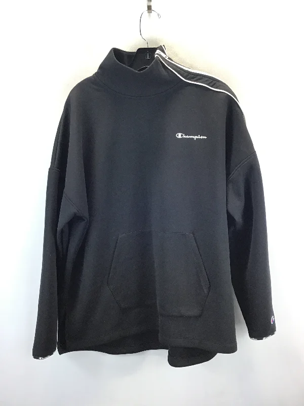 Sweatshirt Collar By Champion In Black, Size: Xl