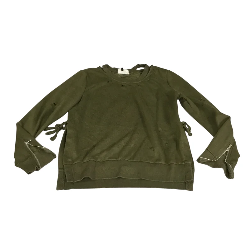 Sweatshirt Collar By Cmc In Green, Size: M