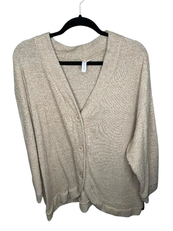 Sweatshirt Collar By Time And Tru In Beige, Size: Xl