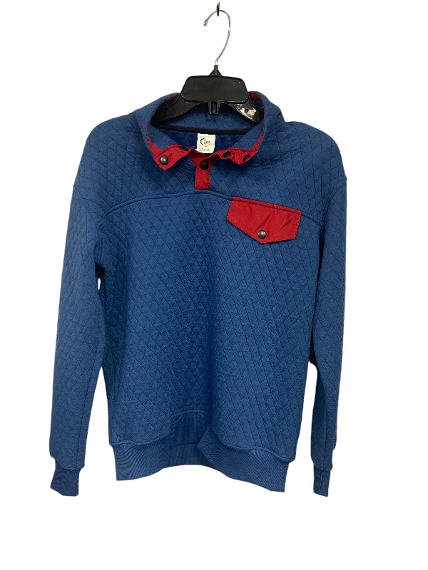 Sweatshirt Collar By Zyia In Blue, Size: M