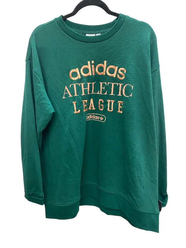 Sweatshirt Crewneck By Adidas In Green, Size: 2x