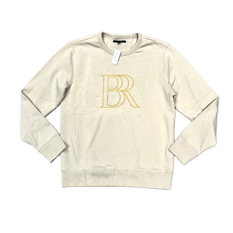 Sweatshirt Crewneck By Banana Republic In Tan & Yellow, Size: M