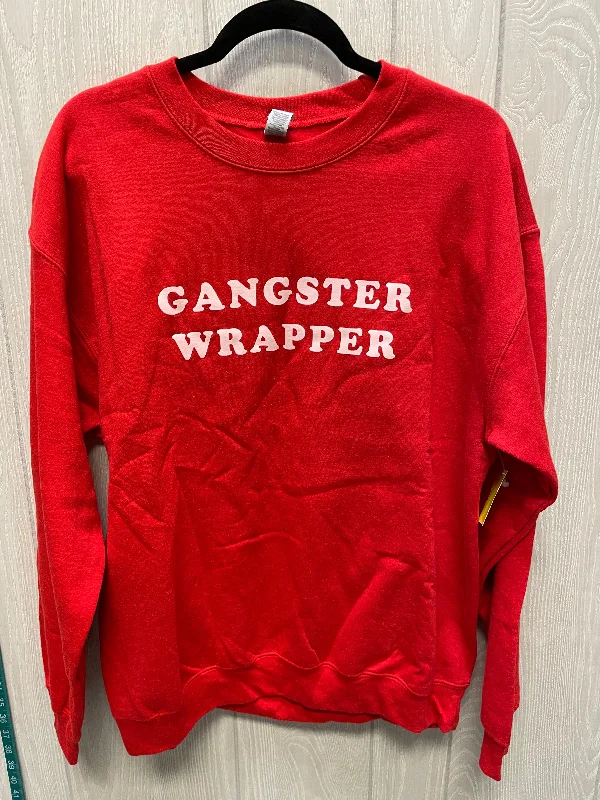 Sweatshirt Crewneck By Cmc In Red, Size: L