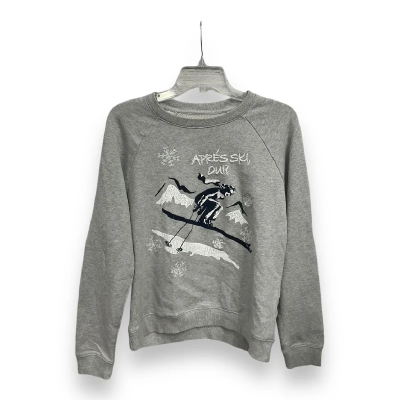 Sweatshirt Crewneck By Lucky Brand In Grey, Size: M