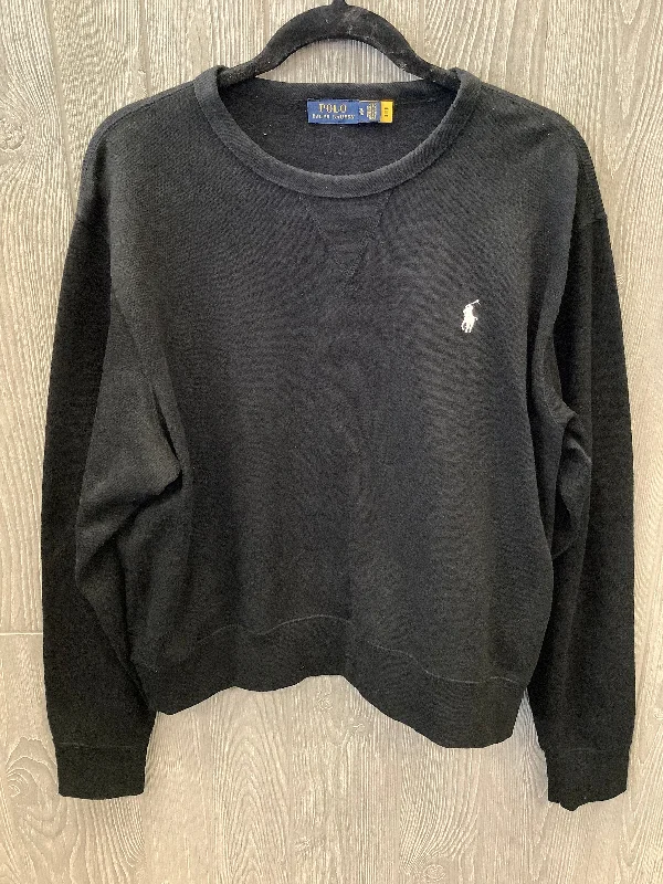 Sweatshirt Crewneck By Ralph Lauren Blue Label In Black, Size: Xl