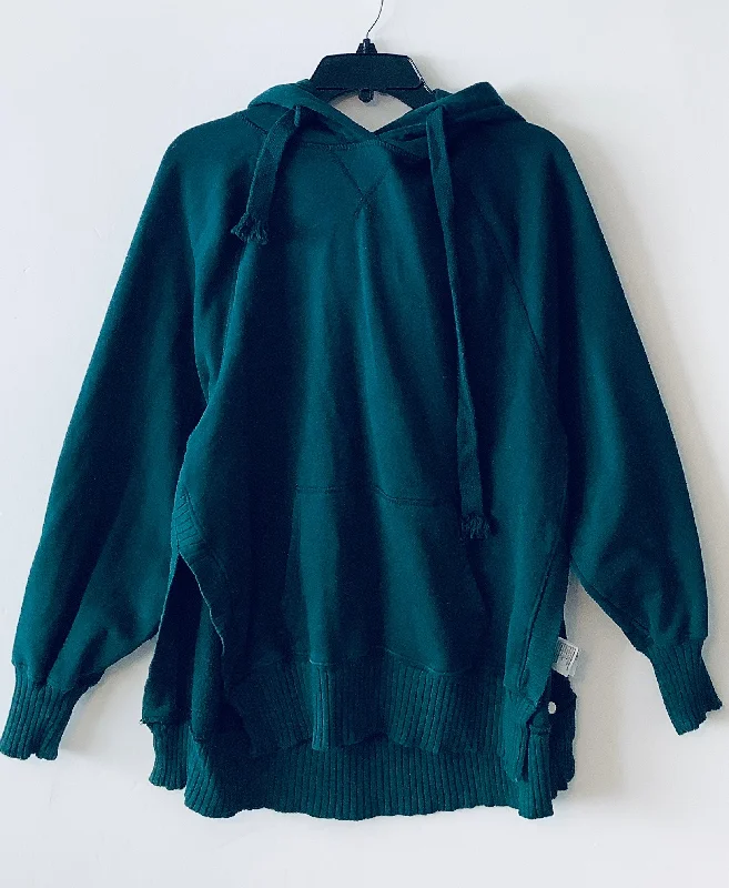 Sweatshirt Hoodie By American Eagle In Green, Size: M