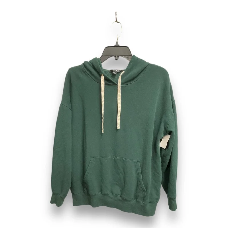 Sweatshirt Hoodie By Buffalo David Bitton In Green, Size: M