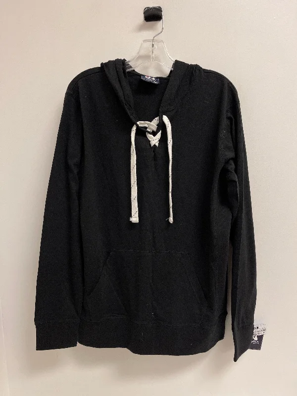 Sweatshirt Hoodie By Clothes Mentor In Black, Size: M