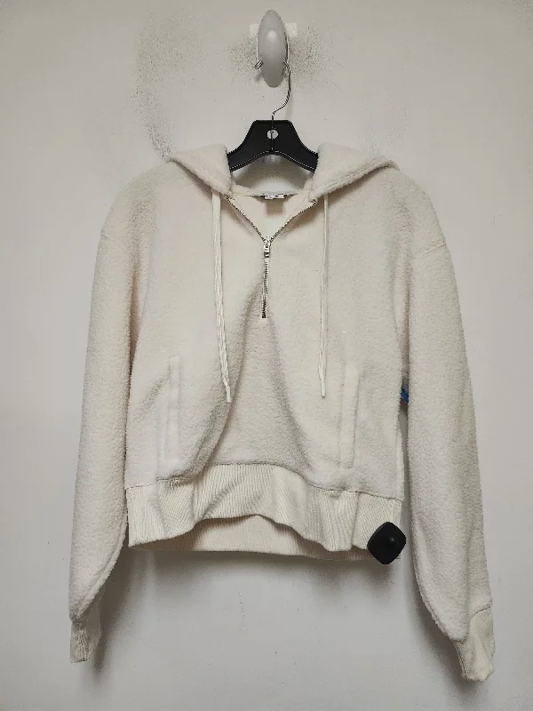 Sweatshirt Hoodie By Club Monaco In Cream, Size: Xs