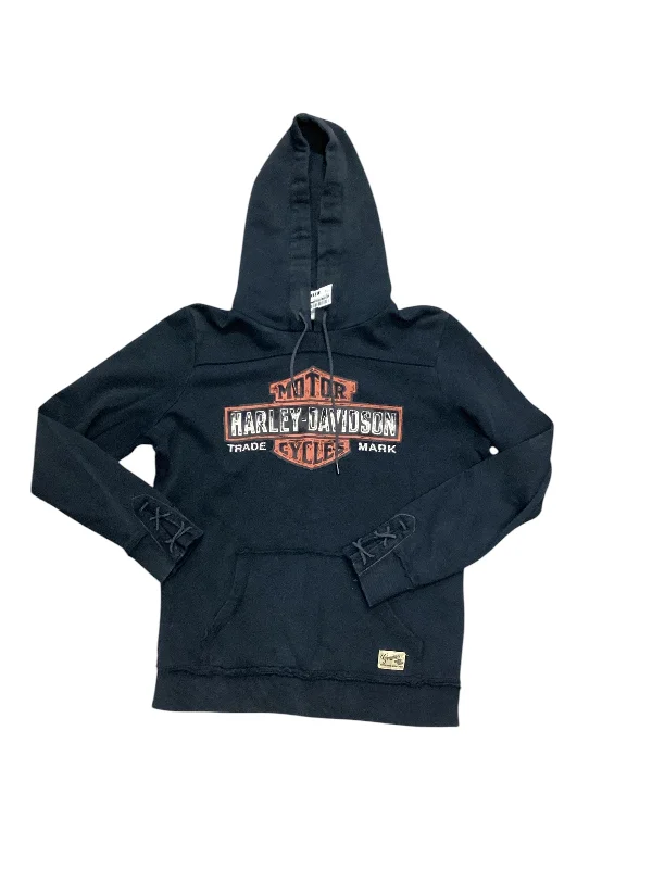 Sweatshirt Hoodie By Harley Davidson In Black, Size: Xl