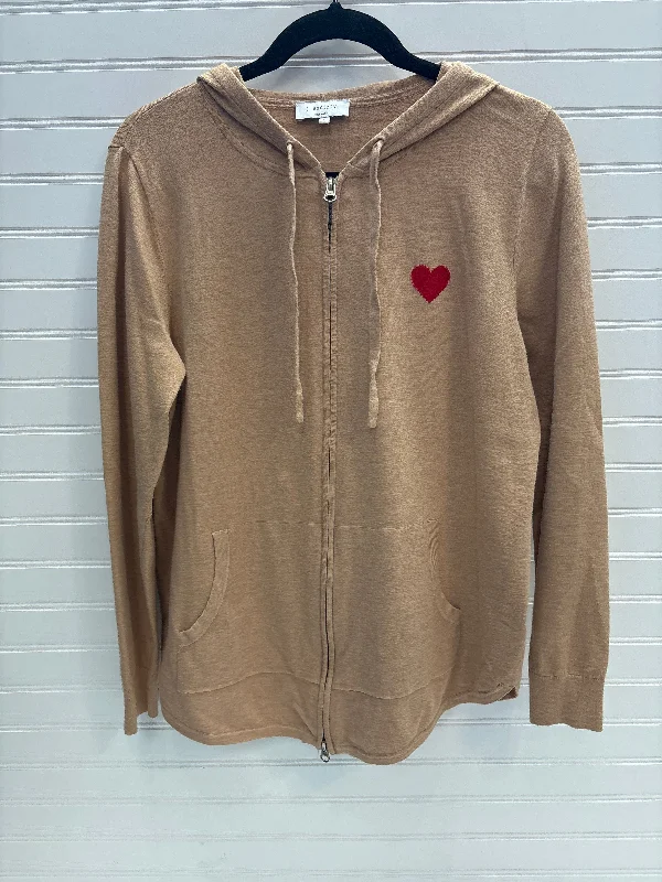 Sweatshirt Hoodie By J. Society In Red & Tan, Size: L