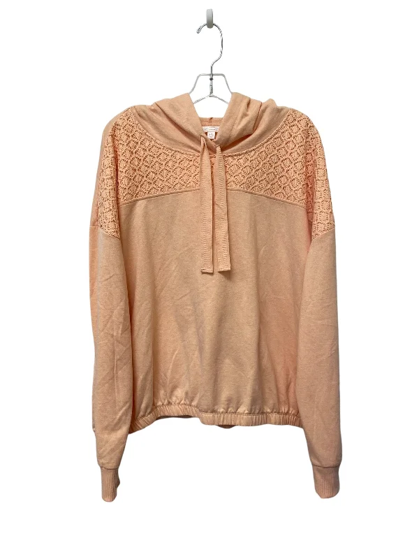 Sweatshirt Hoodie By Lc Lauren Conrad In Orange, Size: Xxl