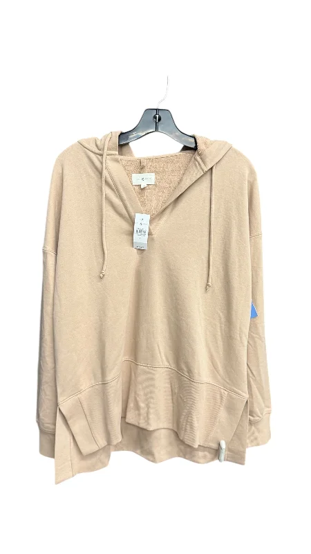 Sweatshirt Hoodie By Lou And Grey In Brown, Size: M