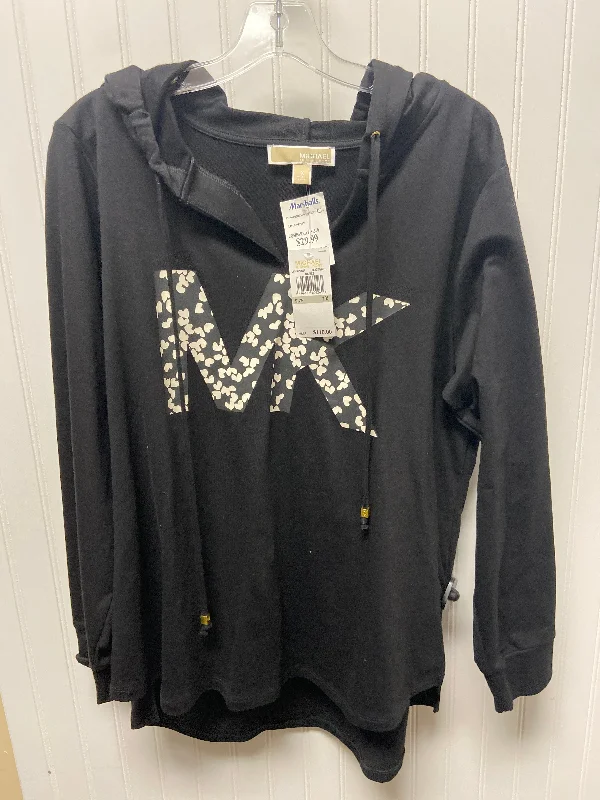 Sweatshirt Hoodie By Michael By Michael Kors In Black, Size: 1x