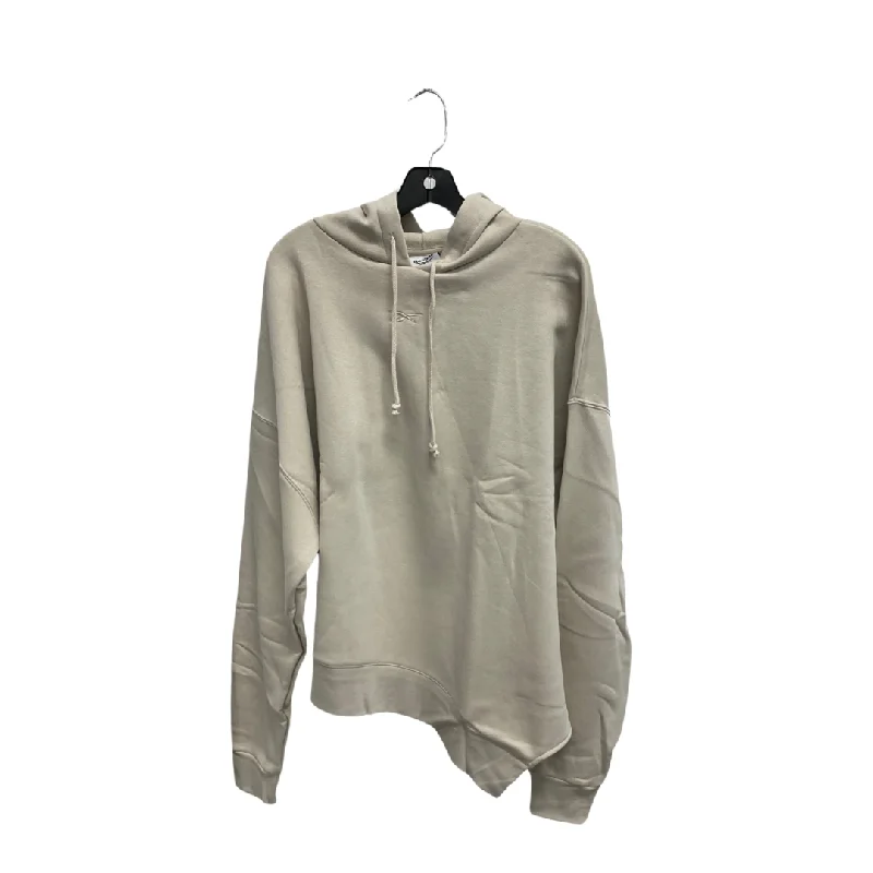 Sweatshirt Hoodie By Reebok In Tan, Size: L